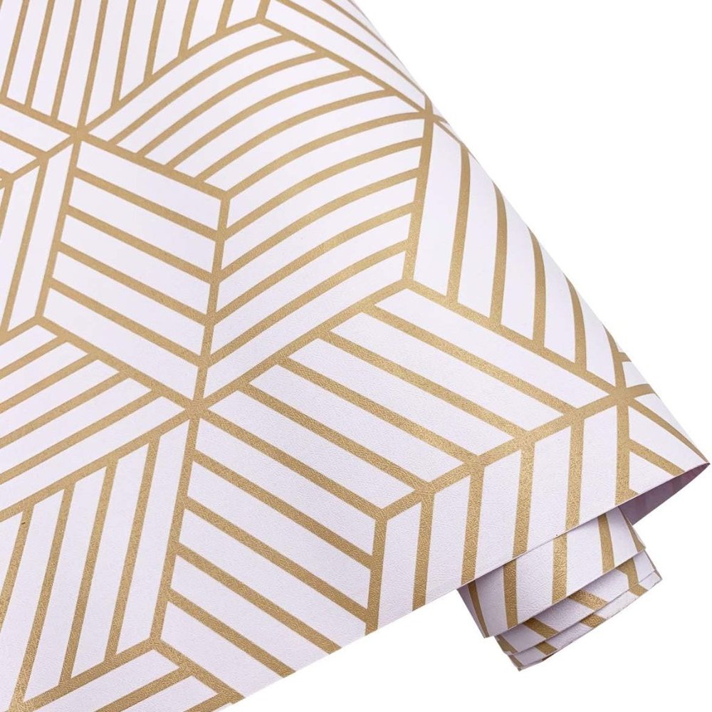 Golden Stripes Drawer Liner Self-Adhesive